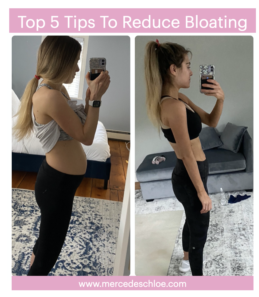 Top 5 tips to reduce bloating - Mercedes Chloe