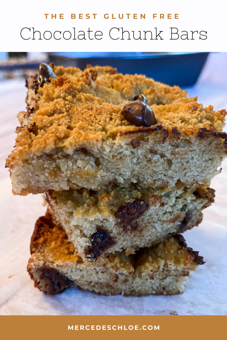 The best gluten free chocolate chunk bars - Mercedes Chloe