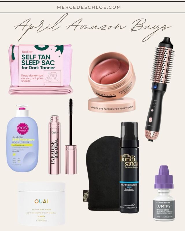 Some of my April Amazon buys. My go-to scrub, self tanner, and body lotion linked along with the self tan sleep sac that protects your sheets from turning orange (and your tan!) Comment SHOP below to receive a DM with the link to shop this post on my LTK ⬇ https://liketk.it/5cezJ #ltkgiftguide #ltksalealert #ltkfindsunder50