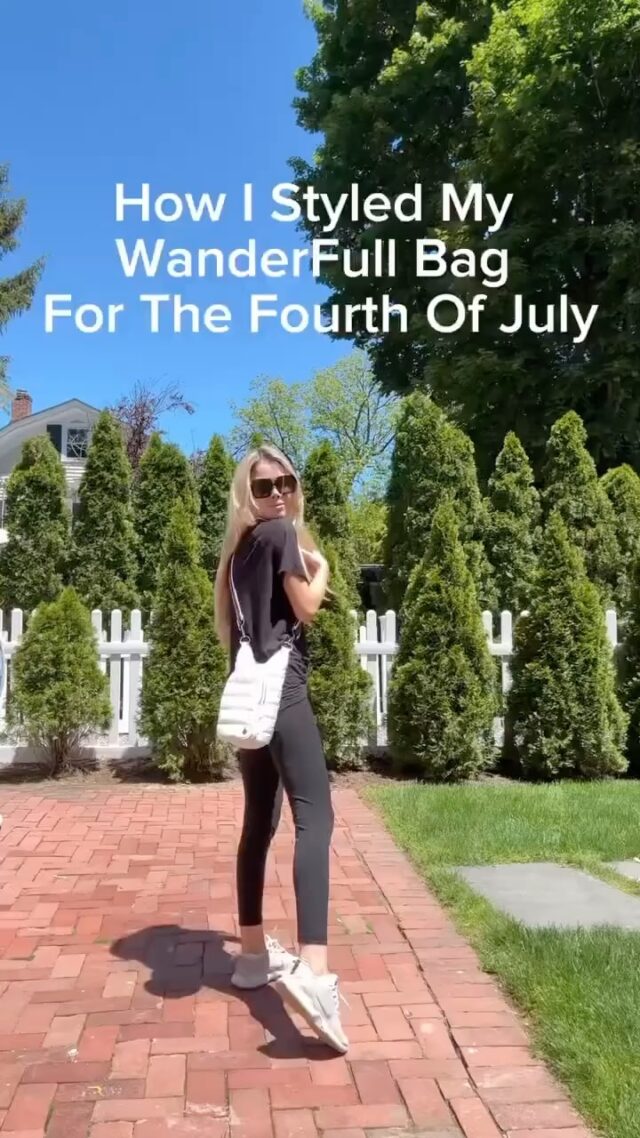 How I styled my @wanderfullbrand bag for the 4th of July! Yes I’m one of those people that plan outfits in advance and love an occasion (and an excuse) to get dressed up. This bag is perfect for traveling, hiking, or your everyday. #ad #wanderfullbrand #hike #fourthofjuly #ootd Comment SHOP below to receive a DM with the link to this post on my LTK ⬇ https://liketk.it/5fxLY